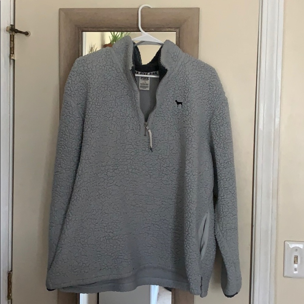 Victoria Secret Pink Fleece Quarter Zip